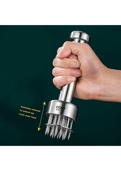 Gevşek Et Iğnesi C Houyup 304 Paslanmaz Çelik Gevşek Et Iğnesi Hızlı Ekleme Sığır Eseri Gevşek Et Çekiç Biftek Mutfak Aracı Cookichen Aracı (Yurt Dışından)