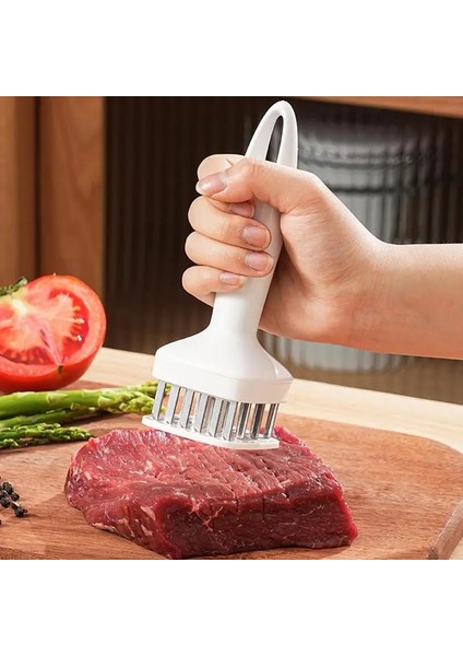 Siyah Et Tenderizer Çekiç Biftek Makinesi Tenderizer Yeniden Kullanılabilir Sığır Çırpıcı Paslanmaz Çelik Iğneler Et Çırpıcı Tenderizer (Yurt Dışından) indirimleri