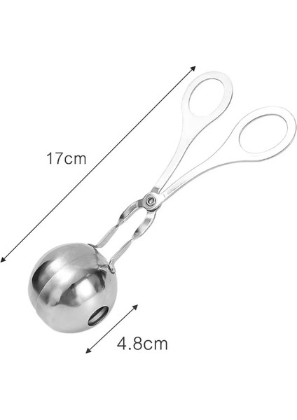Büyük-4.8 cm 2 Adet 2/1 Adet Paslanmaz Çelik Köfte Makinesi Mutfak Uygun Doldurulmuş Köfte Klip Yapımcıları Araçları Dıy Balık Eti Pirinç Topu Yapma Kalıp (Yurt Dışından)