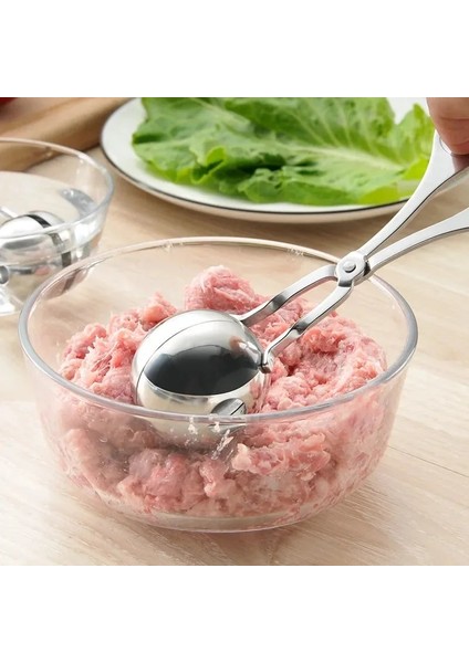 Büyük Köfte Makinesi Ev Yapımı Yağsız Köfte Aracı Yuvarlak Paslanmaz Çelik Toplar Makinesi Barbekü Güveç Soya Lor Mutfak Aksesuarları (Yurt Dışından)
