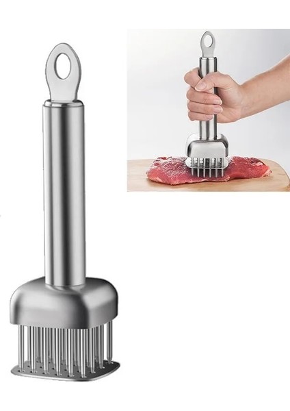 304 Sus Düz Iğne Mutfak Ihale Et Iğnesi Pişirme Et Yumuşatıcı Aracı 304 Paslanmaz Çelik Biftek Çekiç Tokmak Iğne Gevşek Domuz Pirzolası Çekiç (Yurt Dışından) fiyatları