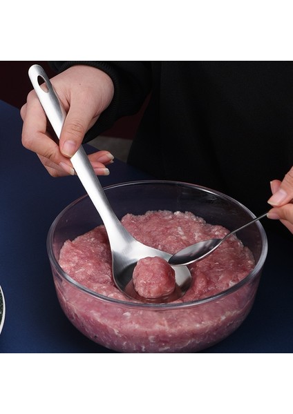 Pıc Olarak Yapışmaz Yaratıcı Köfte Makinesi Kaşık Et Balya Makinesi ile Eliptik Sızıntı Deliği Köfte Kalıp Mutfak Eşyası Gadget Et Aracı (Yurt Dışından)