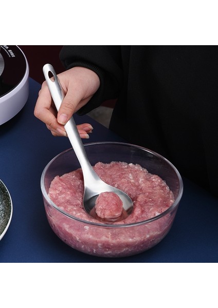 Pıc Olarak Yapışmaz Yaratıcı Köfte Makinesi Kaşık Et Balya Makinesi ile Eliptik Sızıntı Deliği Köfte Kalıp Mutfak Eşyası Gadget Et Aracı (Yurt Dışından)