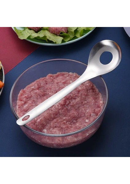 Pıc Olarak Yapışmaz Yaratıcı Köfte Makinesi Kaşık Et Balya Makinesi ile Eliptik Sızıntı Deliği Köfte Kalıp Mutfak Eşyası Gadget Et Aracı (Yurt Dışından)