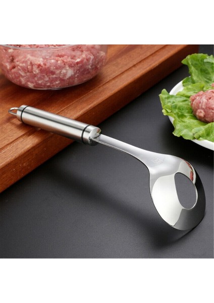 YS-6049-D 1 Adet Yapışmaz Yaratıcı Et Makinesi Kaşık Et Eliptik Sızıntı Deliği Et Kalıp Mutfak Eşyası Gadget Et Aracı (Yurt Dışından)