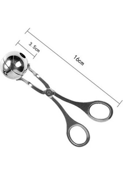 S Köfte Makinesi Paslanmaz Çelik Köfte Makinesi Klip Balık Köfte Pirinç Topu Yapma Kalıp Pişirme Kepçe Mutfak Aksesuarları (Yurt Dışından)