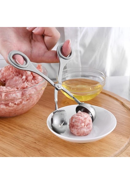 S Köfte Makinesi Paslanmaz Çelik Köfte Makinesi Klip Balık Köfte Pirinç Topu Yapma Kalıp Pişirme Kepçe Mutfak Aksesuarları (Yurt Dışından) indirimleri