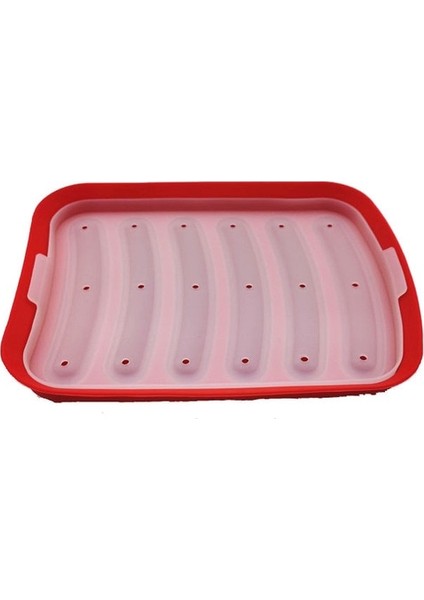 Kırmızı 6 In 1 Sosis Makinesi Dıy Sosis Yapma Kalıp Hot Dog El Yapımı Jambon Silikon Kalıp Bebek Maması Makinesi Mutfak Alet Pişirme Araçları (Yurt Dışından)