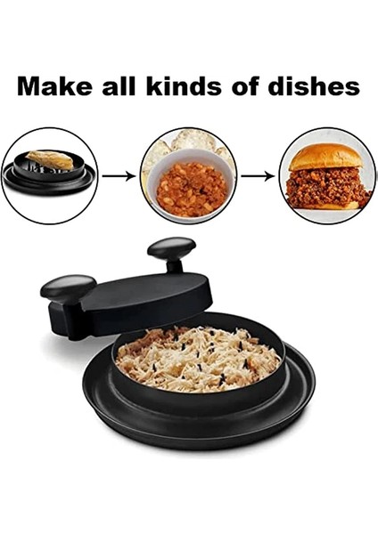 Siyah Tavuk Parçalayıcı Kase Et Parçalama Makinesi Manuel Mutfak Robotu Parçalayıcı Sebze Et Kıyma Değirmenleri Mutfak Gereçleri Aksesuarları (Yurt Dışından) modelleri