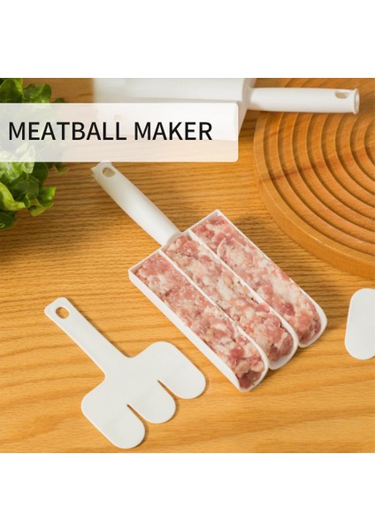 S 1 Pc Plastik Köfte Makinesi Seti Faydalı Pattie Köfte Balık Topu Burger Seti Et Yapma Topları Kalıp Kaşık Et Araçları Mutfak Gadge (Yurt Dışından) indirimleri