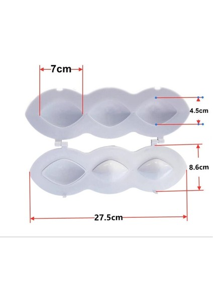 B 7 cm 9 Delik Manuel Köfte Makinesi Köfte Kalıp Basın Kıyma Işlemci Rulo Patty Kek Tatlı Dekor Mutfak Pişirme Araçları (Yurt Dışından)