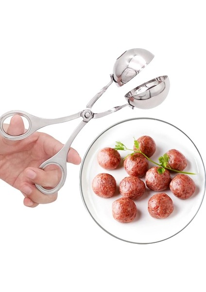 L Paslanmaz Çelik Küçük Köfte Makinesi Klip Ev Yapımı Yağsız Köfte Aracı Yapışmaz Doldurulmuş Et Topu Kaşık Şekillendirici Mutfak Aletleri (Yurt Dışından) modelleri