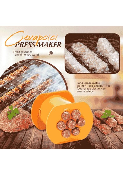 Turuncu Alüminyum Taşlama Makinesi Et Sosis Hot Dog El Kumandalı Sığır Erişte Makarna Kıyma Sosis Makinesi Alet Mutfak Aletleri (Yurt Dışından) fiyatları