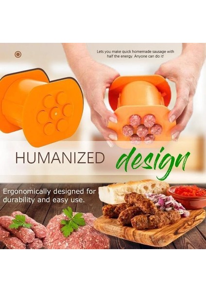 Turuncu Alüminyum Taşlama Makinesi Et Sosis Hot Dog El Kumandalı Sığır Erişte Makarna Kıyma Sosis Makinesi Alet Mutfak Aletleri (Yurt Dışından) indirimleri