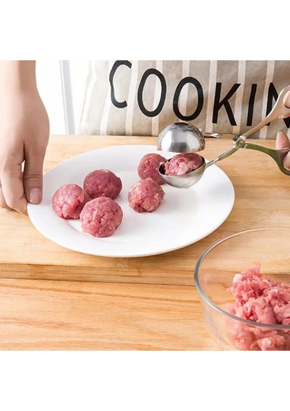 Köfte Klip C0H0Q Mutfak Yuvarlak Kazma Kaşık Kullanımı Kolay Diy Kalıp Paslanmaz Çelik Top Makinesi Pirinç Topu Makinesi Et Araçları Popüler Küçük Top (Yurt Dışından) fırsatları