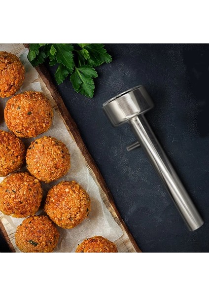 1 Adet Paslanmaz Çelik Büyük Falafel Topu Yapma Kepçe Mutfak Aracı Pal Tarafından Et Presleme Aracı Köfte Makinesi Mutfak Gereçleri Büyük Aşçı (Yurt Dışından) modelleri