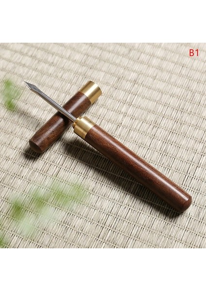 B1 1 Adet Ahşap Sandal Ağacı Çay Bıçağı Çay Töreni Aksesuarları Puer Adanmış Çay Iğnesi Çin Kung Fu Çay Takımları Profesyonel Araç (Yurt Dışından)