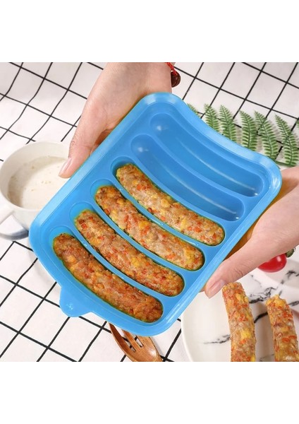 Bu Altı Parçalı Kapak Silikon Ev Yapımı Dıy Sosis Kalıp Silikon Dropshipping Hot Dog Hızlı Prototipleme Jambon Kalıp Pişirme Mutfak Gadget (Yurt Dışından) modelleri