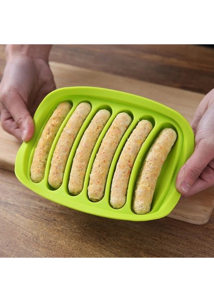 Bu Altı Parçalı Kapak Silikon Ev Yapımı Dıy Sosis Kalıp Silikon Dropshipping Hot Dog Hızlı Prototipleme Jambon Kalıp Pişirme Mutfak Gadget (Yurt Dışından) fırsatları