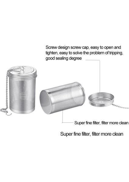 L Paslanmaz Çelik Çay Filtresi Örgü Çay Süzgeci Çaydanlık Filtresi Tuzlu Su Sepeti Pişirme Filtresi Sıkıca Mühürlü Anti Sızıntı Su (Yurt Dışından) fiyatları