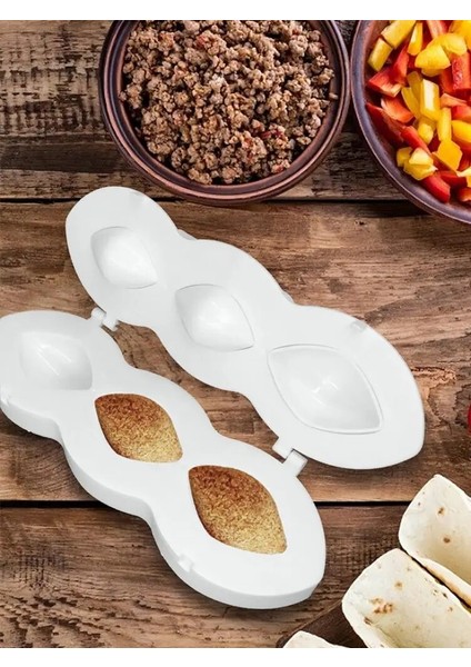 4 Izgara Köfte Kalıbı Manuel Içli Köfte Makinesi Plastik Kızarmış Içli Köfte Kalıp Basın Aracı Dıy Et Işlemci Kubba Yapımı Için Mutfak Aracı (Yurt Dışından)