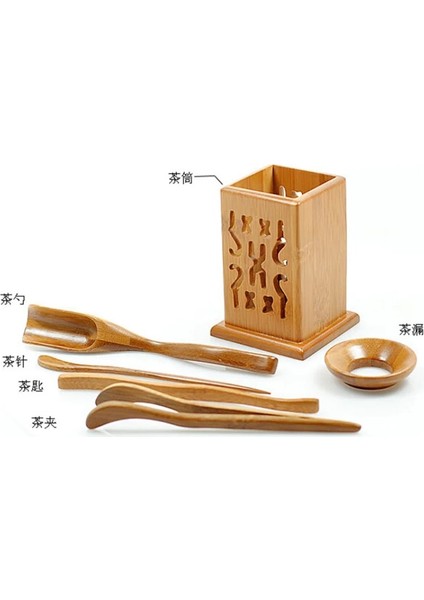 Stil 4 Çay Klipleri Kaşık Kepçe Bambu Matcha Maşa Klip Coffeeware Teaware Kahve Çin Puer Kongfu Çay Seti Töreni Aksesuarları Tutucu (Yurt Dışından) modelleri