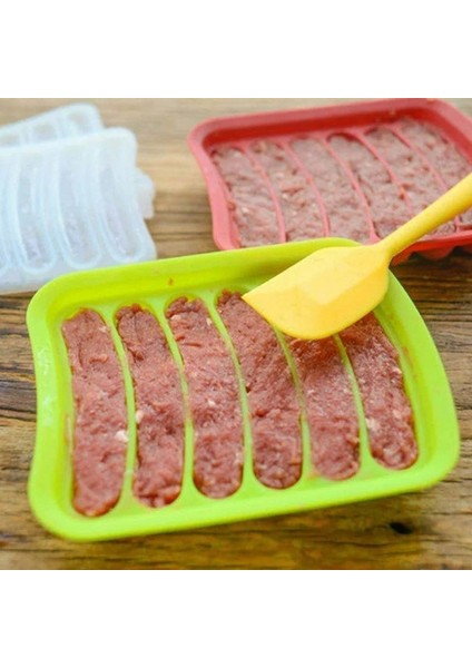 Yl 6 In 1 Sosis Makinesi Dıy Sosis Yapma Kalıp Hot Dog El Yapımı Jambon Silikon Kalıp Bebek Maması Makinesi Mutfak Alet Pişirme Araçları (Yurt Dışından)