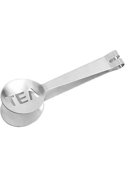01 Mini Maşa Kavrama Kaşık Çelik Yaprak Çay Klip Süzgeç Çay Poşeti Metal Çay Poşeti Tutucu Paslanmaz Sıkacağı Süzgeç Yeniden Kullanılabilir Şeker (Yurt Dışından)
