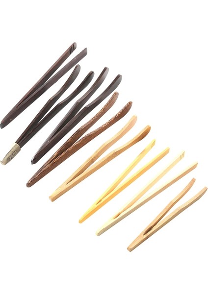 17 cm 1 Adet Bambu Teaware Çay Klipleri Ahşap Tost Maşası Ahşap Tost Makinesi Simit Pastırma Sıkacağı Şeker Buz Çay Maşası (Yurt Dışından)