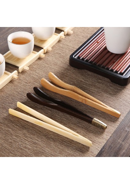 17 cm 1 Adet Bambu Teaware Çay Klipleri Ahşap Tost Maşası Ahşap Tost Makinesi Simit Pastırma Sıkacağı Şeker Buz Çay Maşası (Yurt Dışından)