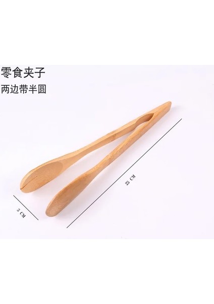 D 1 Adet 18-30 cm Küçük Bambu Yemek Maşası Barbekü Tost Makinesi Makarna Meyve Salatası Çay Klipleri Ev Mutfak Pişirme Aksesuarları (Yurt Dışından)
