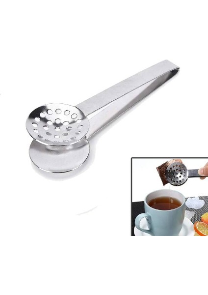 1 Adet Çay Poşeti Sıkacağı Paslanmaz Çelik Çay Poşeti Maşa Süzgeç Klip Çay Poşeti Tutucu Kavrama Gevşek Çay Için Sürükleyici Buz Küpleri Kaybetme Yaprak (Yurt Dışından)