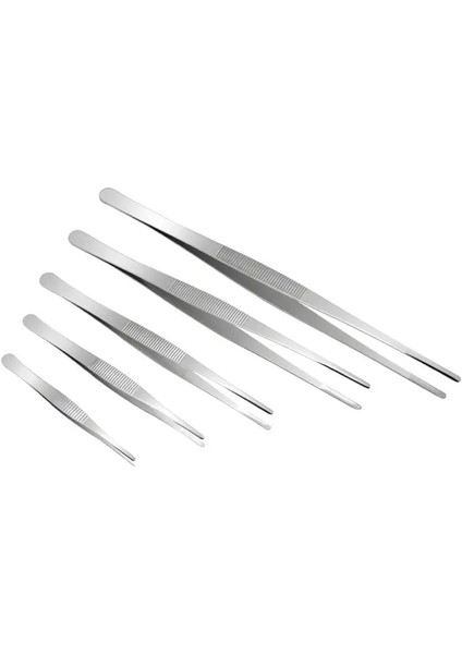 1 Adet 20CM 1 Adet 5/6/8/10/12 Inç Düz Cımbız Paslanmaz Çelik Akvaryum Bitki Tankı Barbekü Uzun Düz Cımbız Klip Besleme Maşası Cımbız (Yurt Dışından)