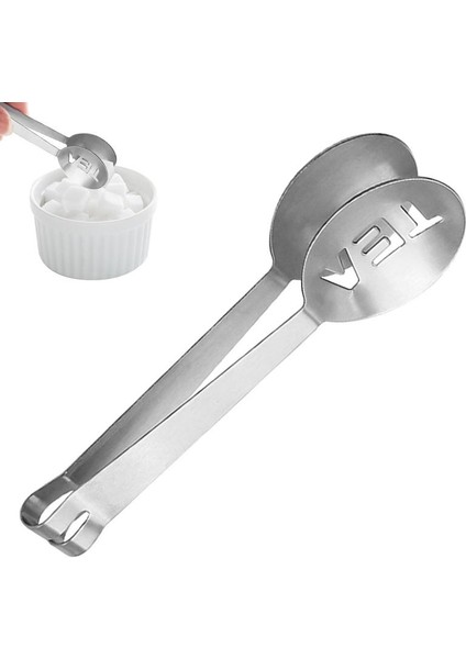 Gümüş Paslanmaz Çelik Çay Poşeti Maşa Çay Poşeti Sıkacağı Süzgeç Tutucu Kavrama Metal Kaşık Mini Şeker Klip Çay Yaprağı Süzgeç Mutfak Ev (Yurt Dışından)