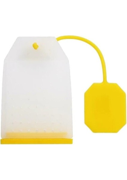 Sarı Gıda Sınıfı Silikon Çay Demlik Çantaları Çay Baharat Bitkisel Toz Filtresi Için Fit Dayanıklı Demlik Gevşek Yaprak Çay Süzgeci (Yurt Dışından)