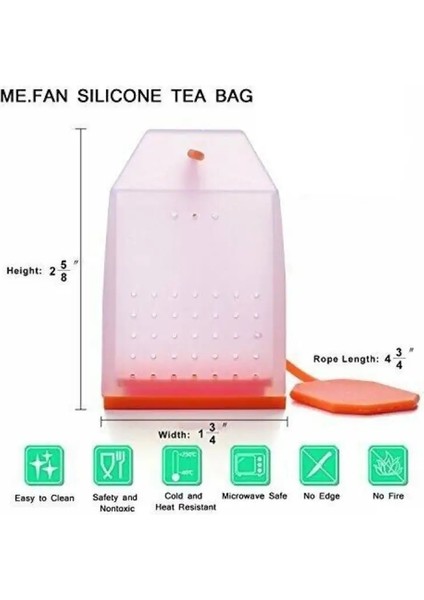 Sarı Gıda Sınıfı Silikon Çay Demlik Çantaları Çay Baharat Bitkisel Toz Filtresi Için Fit Dayanıklı Demlik Gevşek Yaprak Çay Süzgeci (Yurt Dışından) indirimleri