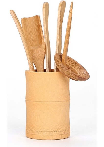 Set 1 Takım Kung Fu Çay Aksesuarları Anti-Haşlanma Bambu Çay Bardağı Kelepçe Çay Kaşığı Çaydanlık Iğne (Yurt Dışından)