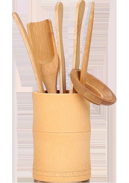 Set 1 Takım Kung Fu Çay Aksesuarları Anti-Haşlanma Bambu Çay Bardağı Kelepçe Çay Kaşığı Çaydanlık Iğne (Yurt Dışından)