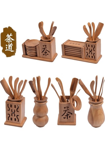 Stil 5 Çay Klipleri Kaşık Kepçe Bambu Matcha Maşa Klip Coffeeware Teaware Kahve Çin Puer Kongfu Çay Seti Töreni Aksesuarları Tutucu (Yurt Dışından) fiyatları