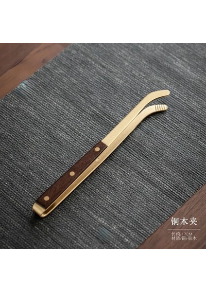 Bakır Ahşap Klip 1 Adet Saf Bakır Çay Klipsi Yıkama Fincan Klipsi Kung Fu Çay Cımbız Çay Bardağı Klip Bakır Çay Klipsi Çay Seti Aksesuarları (Yurt Dışından)