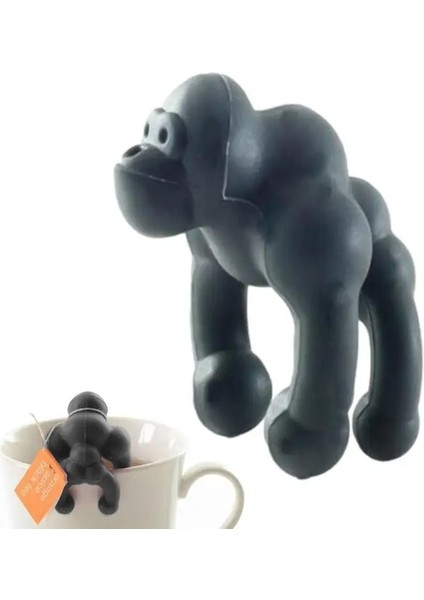 Kırmızı Silikon Çay Poşeti Tutucu Klipler Taşma Önleyici Kupa Asılı Aracı Sevimli Şempanze Içecek Işaretleyici Şarap Bardağı Etiketi Çay Klipleri Aksesuarları (Yurt Dışından) indirimleri