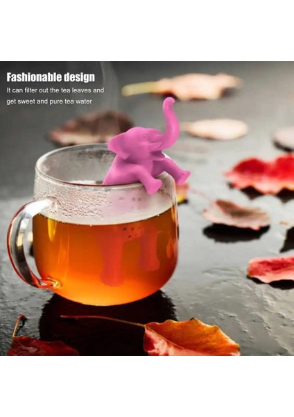 Tembellik Silikon Çay Daha Dik Hayvan Şekli Komik Çevre Dostu Sıcaklığa Dayanıklı Silikon Çay Süzgeci Esnek Gevşek (Yurt Dışından)
