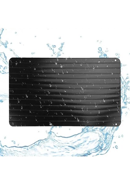 Siyah L Yeni Gıda Buz Çözme Plaka Levhası Hızlı Buz Çözme Tepsisi Et Meyve Tabağı Tahtası Buz Çözme Hızlı Zaman Tasarrufu Alüminyum Alet Mutfak Gadget'ı (Yurt Dışından)