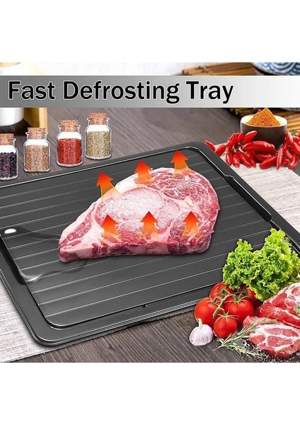 Siyah L Yeni Gıda Buz Çözme Plaka Levhası Hızlı Buz Çözme Tepsisi Et Meyve Tabağı Tahtası Buz Çözme Hızlı Zaman Tasarrufu Alüminyum Alet Mutfak Gadget'ı (Yurt Dışından) modelleri