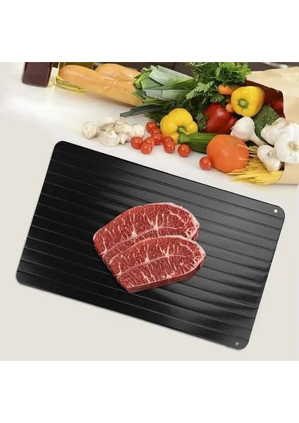 Siyah L Yeni Gıda Buz Çözme Plaka Levhası Hızlı Buz Çözme Tepsisi Et Meyve Tabağı Tahtası Buz Çözme Hızlı Zaman Tasarrufu Alüminyum Alet Mutfak Gadget'ı (Yurt Dışından) fırsatları