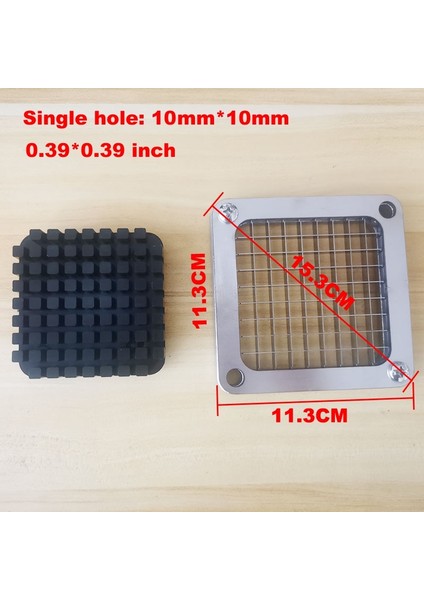 10MM Kesici Dilimleme Bıçakları Kıyıcı Patates Makinesi Fransız Patates Et Makinesi Cips Araçları Parçalayıcı Kesme Mutfak Kesici Manuel Kızartma (Yurt Dışından) modelleri