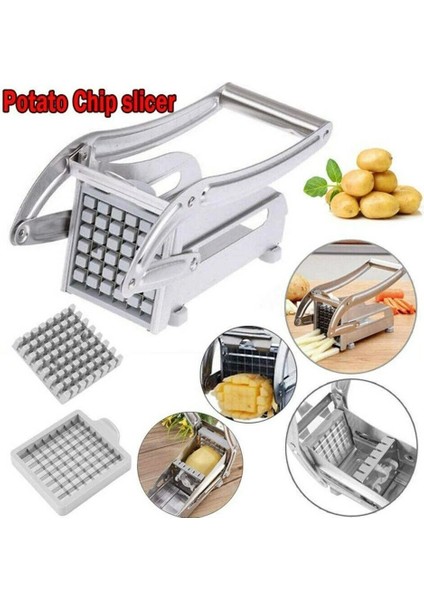 1 Takım Paslanmaz Çelik Manuel Patates Kesici Patates Kızartması Dilimleme Patates Cipsi Makinesi Et Kıyıcı Dicer Kesme Tezgahları Mutfak Için (Yurt Dışından) fırsatları