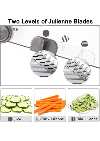 Ayarlanabilir Mandoline Dilimleyici Paslanmaz Çelik Sebze Julienner Ayarlanabilir Güvenli Bıçaklar Rende Profesyonel Çok Fonksiyonlu Domates Dilimleyici (Yurt Dışından) fırsatları