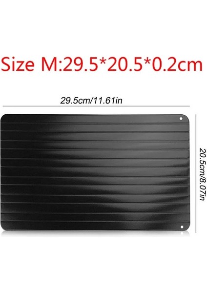 M Hızlı Buz Çözme Tepsisi Çözülme Dondurulmuş Gıda Et Meyve Hızlı Buz Çözme Plaka Levha Buz Çözme Mutfak Gadget Aracı (Yurt Dışından)