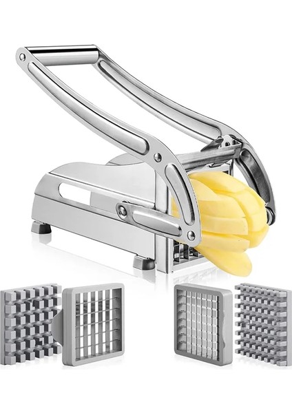 Gösterildiği Gibi Manuel Patates Kesici Paslanmaz Çelik Patates Kızartması Dilimleme Patates Cipsi Makinesi Et Kıyıcı Dicer Kesme Tezgahları Mutfak Için (Yurt Dışından) fiyatları